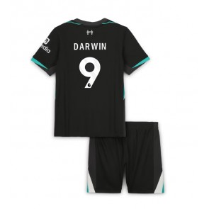 Liverpool Darwin Nunez #9 Replika Babytøj Udebanesæt Børn 2024-25 Kortærmet (+ Korte bukser)